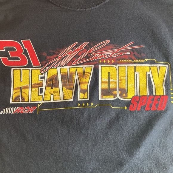 Chase Authentics NASCAR Jeff Burton #31 Vnt from 90’s Black t shirt unisex med - Picture 7 of 8